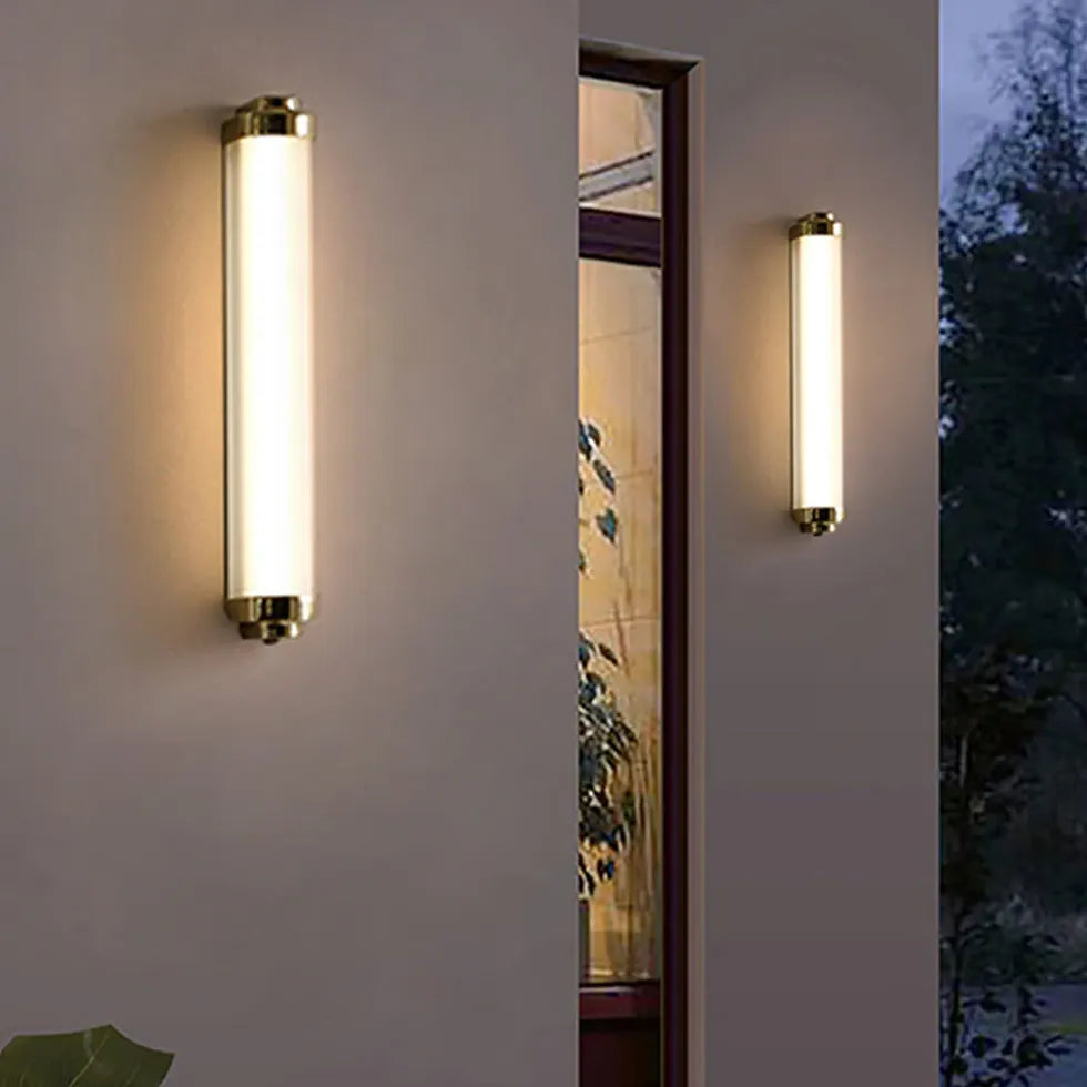 Apliques de pared LED para exteriores con tubos de vidrio 