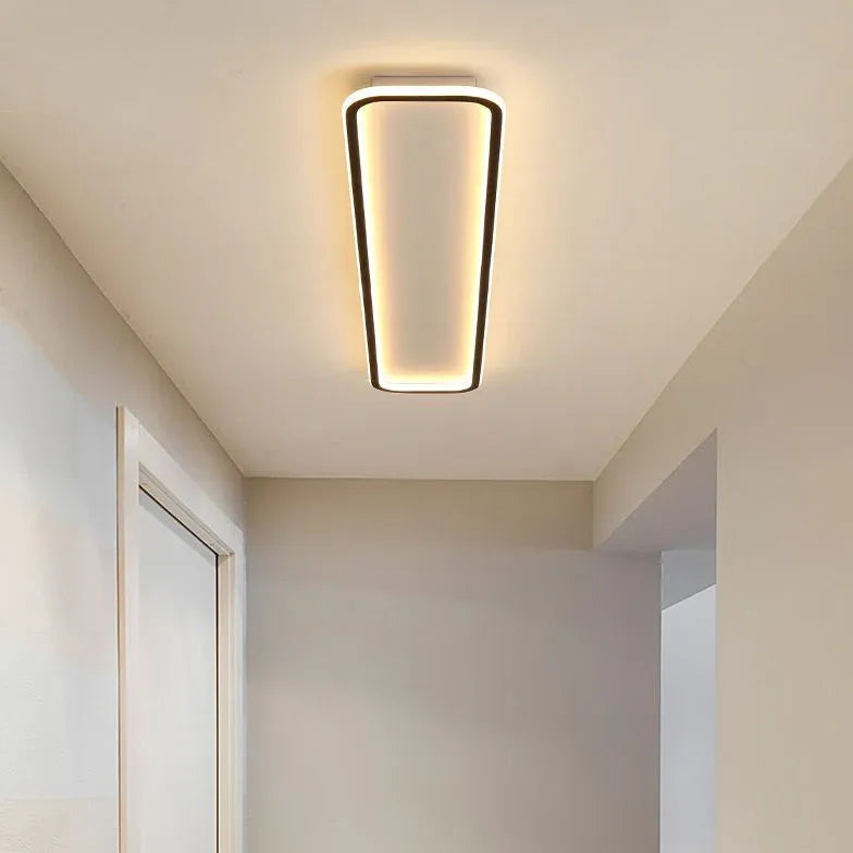 Lampara rusticas techo rectangular LED para pasillo