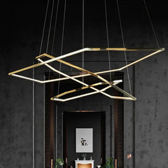 Lámpara colgante hexagonal para salón moderna