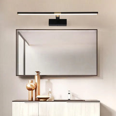 Espejo de baño con luz LED diseño simple ajustable