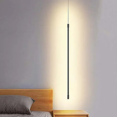 Lampara colgante alargada LED moderna y minimalista
