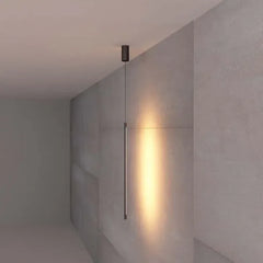 Lampara colgante alargada LED moderna y minimalista