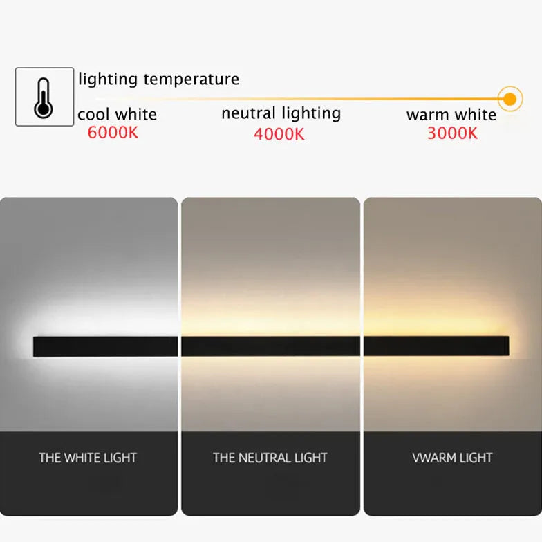 Linear Edge Led Outdoor Wall Light