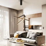 Geometric Shape Gold Living Room Chandelier