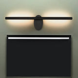 Luces LED para espejo de baño de metal negro 