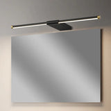 Long Strip Black Led Bathroom Mirror Lights