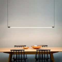 Lampara led suspendida diseño nórdico minimalista de barra larga