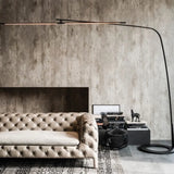 Linear Adjustable Black Floor Standing Lamp