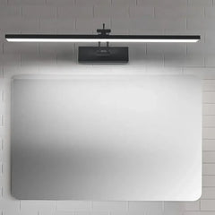 Apliques de luz para espejo de baño LED negro impermeable