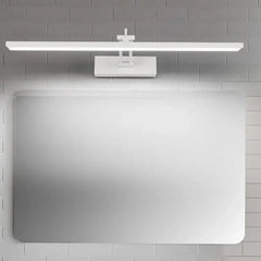 Apliques de luz para espejo de baño LED negro impermeable