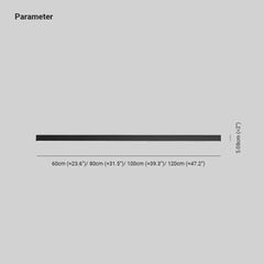Lampara techo alargada estilo minimalista LED