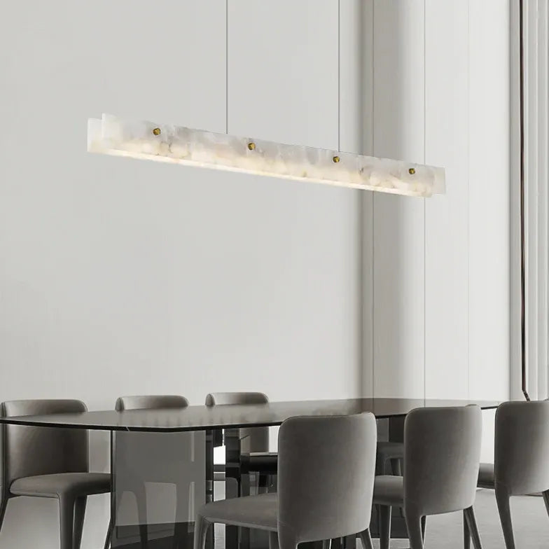 Onyx Finish White Dining Room Pendant Light