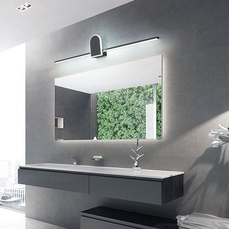 Luces LED lineales geométricas para espejo de baño 