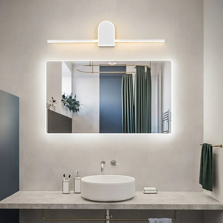 Luces LED lineales geométricas para espejo de baño 