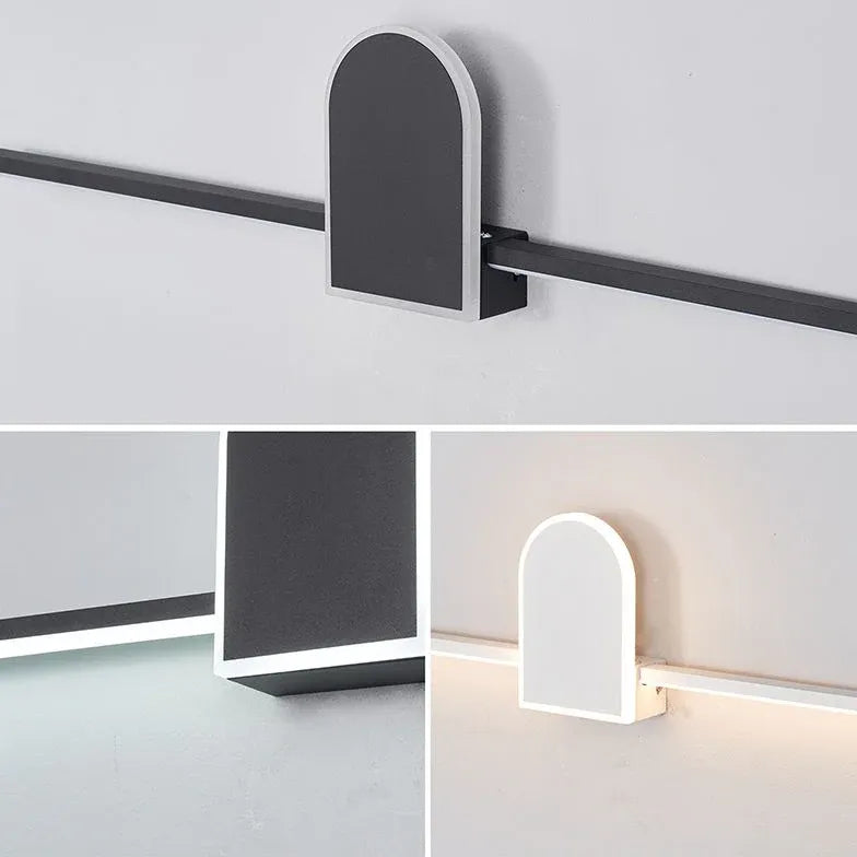 Luces LED lineales geométricas para espejo de baño 