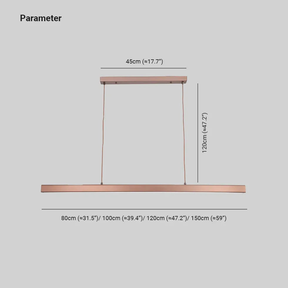 Metal rectangular Moderno comedor Luz colgante