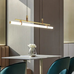 Lámpara colgante en forma de barra para comedor de estilo nórdico moderno