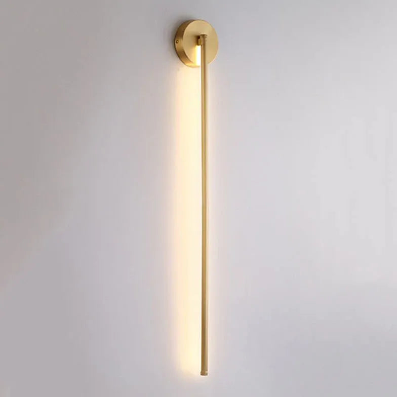 Aplique de pared nórdico led dorado 