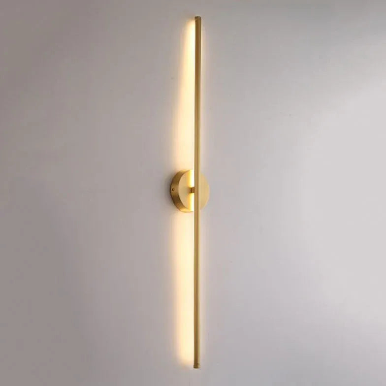 Aplique de pared nórdico led dorado 