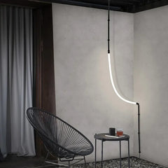 Lámpara colgante LED creativa de líneas de estilo moderno