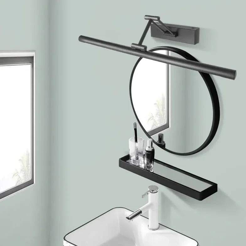 Aplique negro baño moderno ajustable