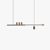 Lampara LED colgante oficina diseño moderno y creativo largo y delgado