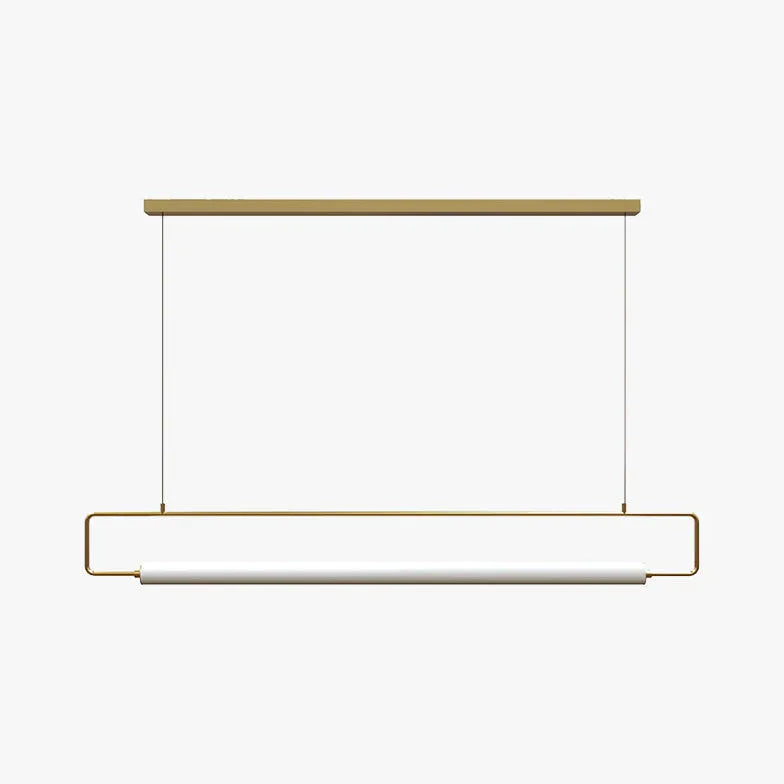 Black Rectangular Metal LED Pendant Light