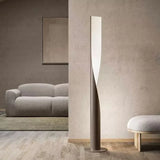 Two-Tone Streamlined Cylindrical Floor Lamp