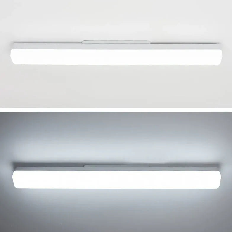 White Rectangular Led Modern Flush Ceiling Lights