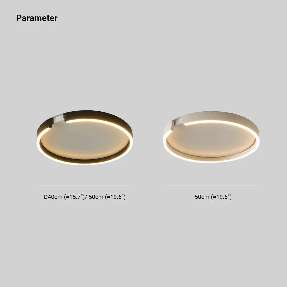 Plafon redondo led diseño nórdico minimalista