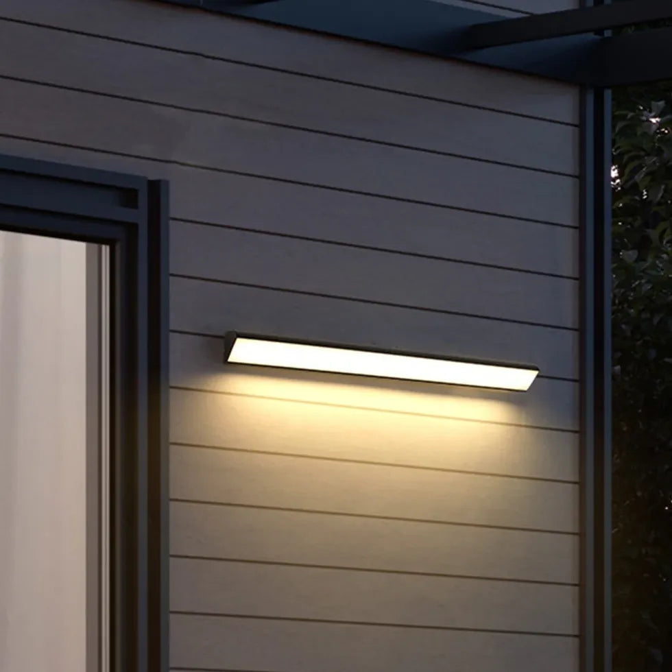 Lamparas modernas de pared para exteriores estilo led minimalista