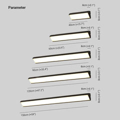 Lámpara Moderna de Pared para Entrada Exterior de Diseño Largo