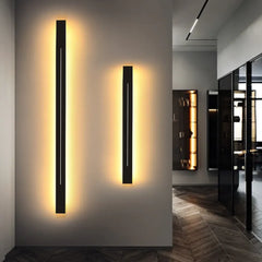 Apliques de pared salon diseño minimalista y forma rectangular alargada
