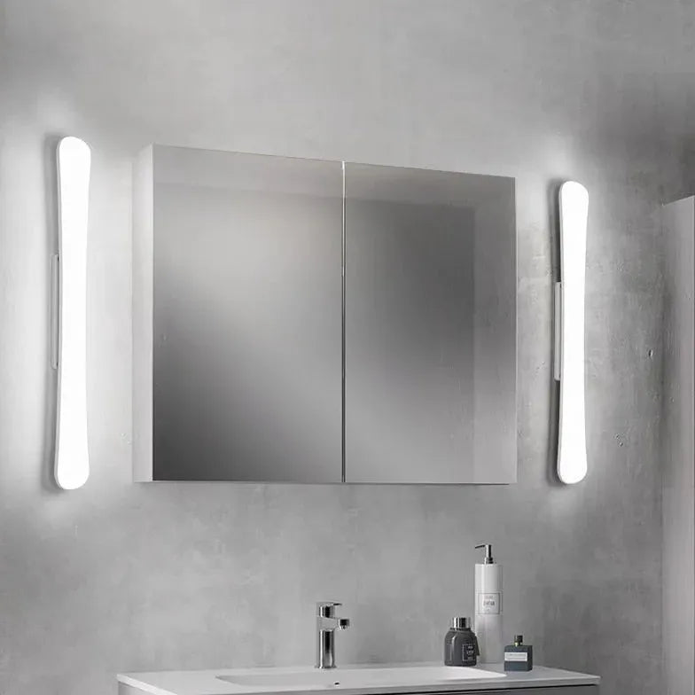 White Slot Led Bathroom Mirror Lights