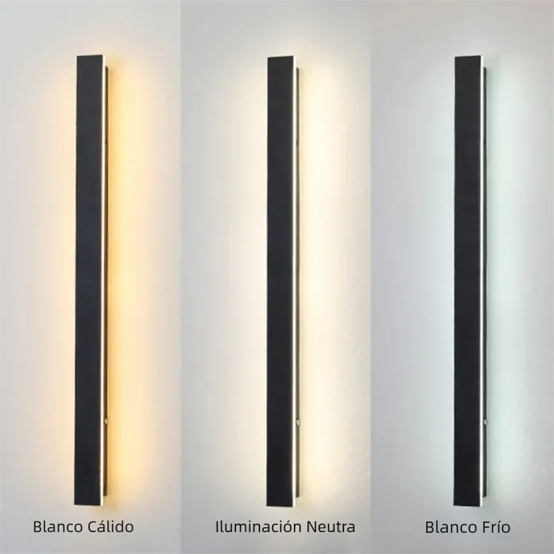 Aplique de Pared LED Exterior Largo Minimalista Impermeable