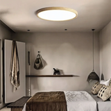 Plafón redondo para techo nórdico ultrafino con luz suave para dormitorio