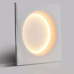 Aplique pared interior moderno diseño LED con forma de luna