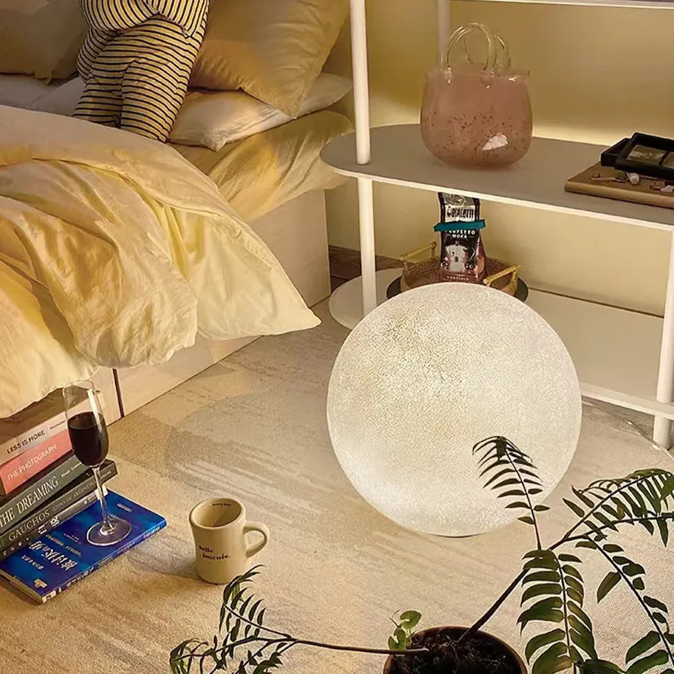 Moon-Shaped Modern Ambient Floor Lamp