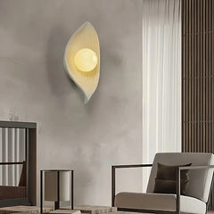 Aplique de pared hoja LED de estilo nórdico con luz suave para salón