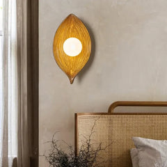 Dormitorio apliques de pared estilo nórdico hojas