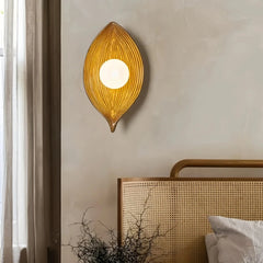 Aplique de pared hoja LED de estilo nórdico con luz suave para salón