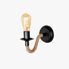 Aplique de pared negro con estilo industrial