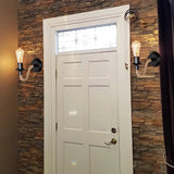 Aplique de pared negro con estilo industrial