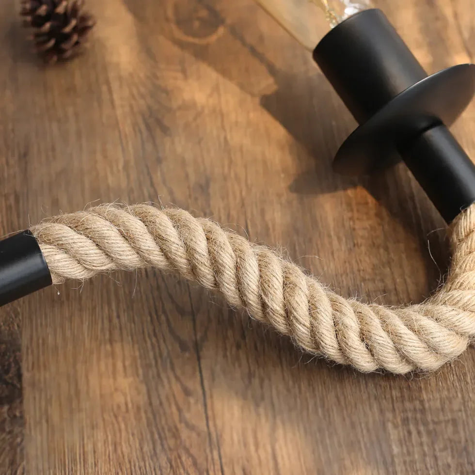 Aplique de pared negro con estilo industrial