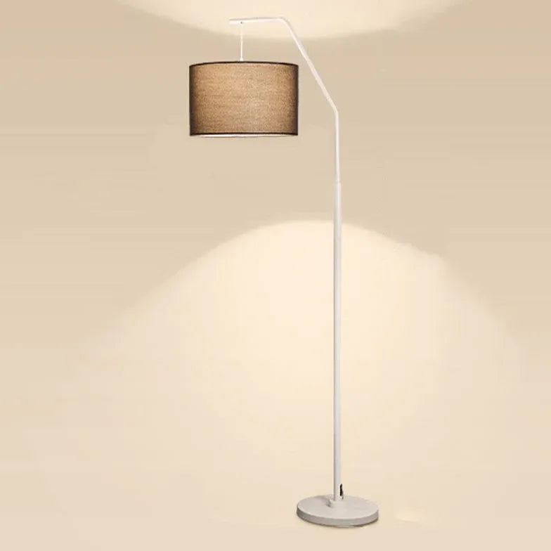 Round Shade Minimalist Arched Floor Lamp