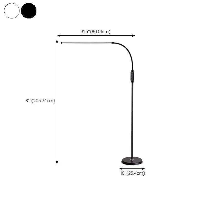 Lámpara de pie LED con forma de arco y tira larga 