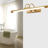 Gold Led Tube Bathroom Mirror Lights