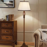 Cone-Shaped Fabric Traditional Style Floor Lamp