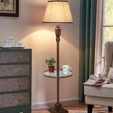 Cone-Shaped Fabric Traditional Style Floor Lamp