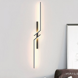 Aplique de diseño minimalista LED con líneas geométricas para salón